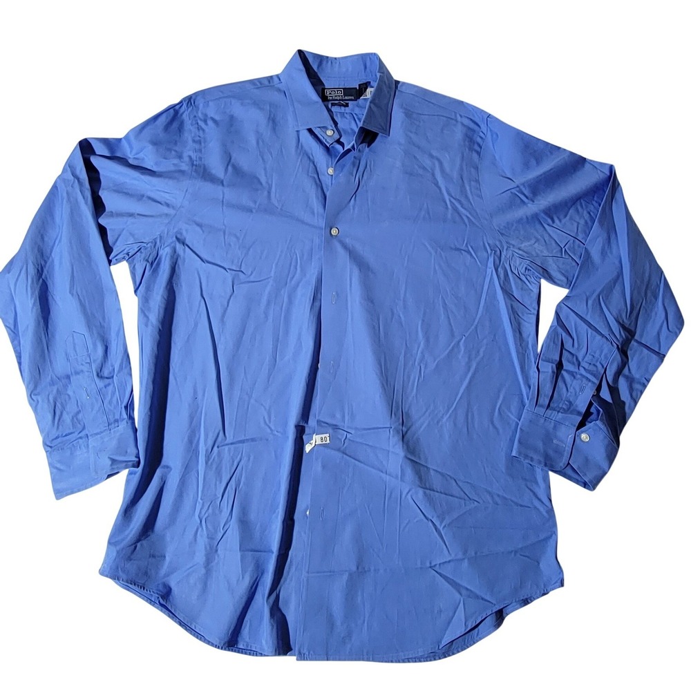 Polo Ralph Lauren Mens XL Classic Fit‎ Button Down Shirt Blue Long Sleeve Cotton